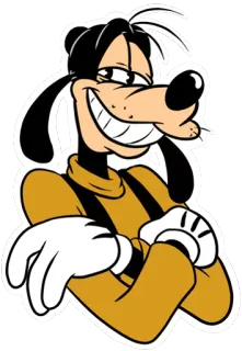 😁 Max Goof kartun, Disney, konyol, Goofy, anak, karakter whatsapp sticker