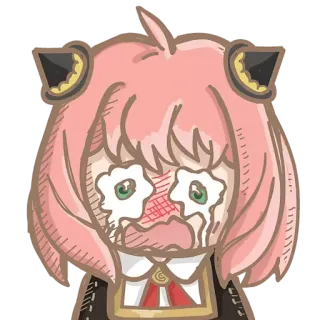 丹尼爾。海 - 安妮亞喜歡這個表情包 (by 丹尼爾。海的兩三事) telegram stickers