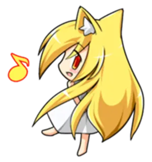 😡 อนิเมะ, จิบิ, การ์ตูน, เพลง, น่ารัก, คาวาอิ, ตัวละคร telegram sticker
