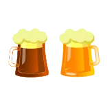 🍻 beer, alcohol, drink, beverage, mugs, foam, refreshment whatsapp sticker