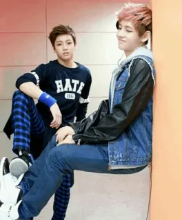 👨‍❤️‍👨 HATE Kpop, Hass, Jugend, Teenager, Mode telegram sticker