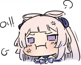 😤 Oi!! wütend, Anime, Chibi, Cartoon, niedlich, Oi telegram sticker