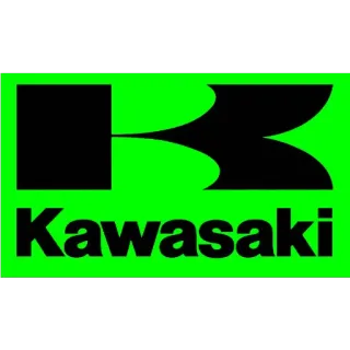 💀 Kawasaki kawasaki, logo, zielony, motocykl, marka telegram sticker