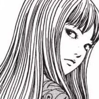 😐 Manga, Anime, Dziewczyna, Rysunek, Sztuka telegram sticker