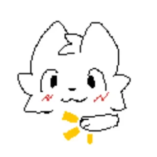 🙂 carino, animale, cartone animato, disegno, gatto telegram sticker