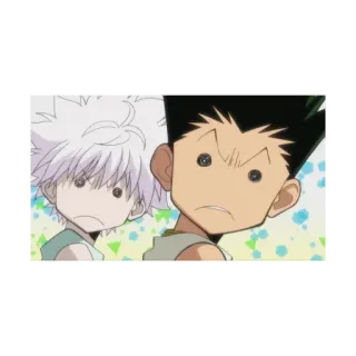 😒 Gon Freecss, Killua Zoldyck Hunter x Hunter Anime, Gon, Killua, Hunter x Hunter, Divertido, Impactado telegram sticker