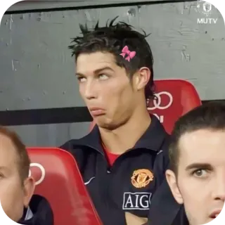💋 Cristiano Ronaldo Manchester United MUTV telegram sticker