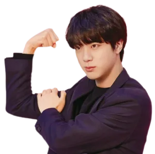 💪 Jin kpop, idol, męski, piosenkarz, bts, jin telegram sticker