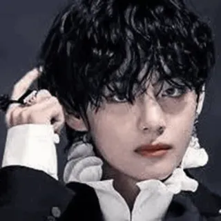 ▫️ V kpop, piosenkarz, idol, koreański, męski, portret, celebryta, bts telegram sticker