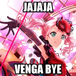 👋 JAJAJA
VENGA BYE Anime, Mädchen, Rosa, Haha, Los geht's, Tschüss whatsapp sticker
