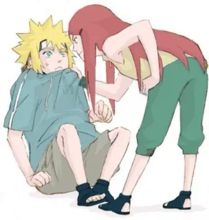 😌 Minato Namikaze Naruto อนิเมะ, นารูโตะ, มินาโตะ, คุชินะ, คู่รัก, แฟนอาร์ต telegram sticker