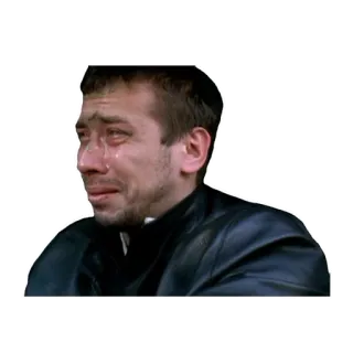 😢 crying, sad, man, emotional, tears, upset telegram sticker