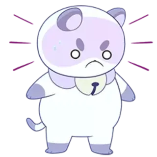 😤 gato, desenho animado, animal, bravo, fofo whatsapp sticker