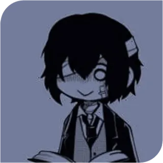 🌂 Osamu Dazai Bungo Stray Dogs アニメ, マンガ, 文豪ストレイドッグス, 太宰治, キャラクター telegram sticker