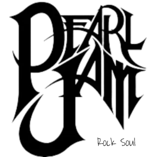 🤟 PEARL JAM band, logo, Pearl Jam, musica telegram sticker