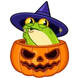 Frog Witch telegram stickers