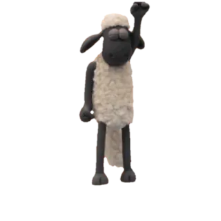 🕺 Shaun the Sheep pecora, cartone animato, animale, fattoria telegram sticker
