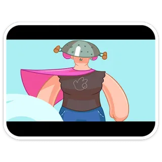 😔 卡通, OK手势, 讽刺, 傻, 角色, 超级英雄 telegram sticker