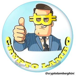 👍 CRYPTO LAMBO cripto, lambo, bitcoin, dinero, éxito, lujo whatsapp sticker