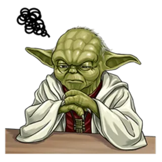 😡 Yoda Star Wars yoda, star wars, enfadado, jedi, maestro telegram sticker