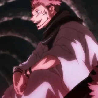 🎴 Ryomen Sukuna Jujutsu Kaisen Anime, Manga, Vloek, Schurk telegram sticker