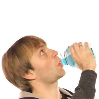 🍹 bebiendo, persona, líquido, botella, refresco, sed telegram sticker