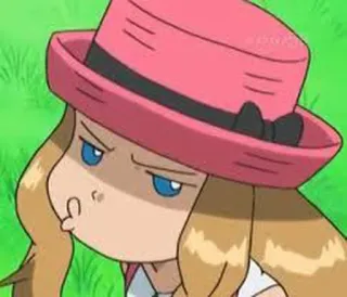 😗 Serena Pokemon аниме, мультфильм, покемон, серена, персонаж, девушка whatsapp sticker