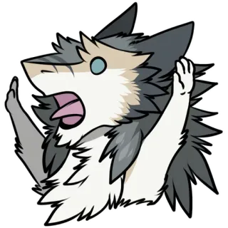🧀 shark, furry, anime, cartoon, animal, cute telegram sticker