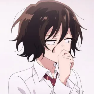 💈 动漫, 校服, 沮丧, 担心 telegram sticker