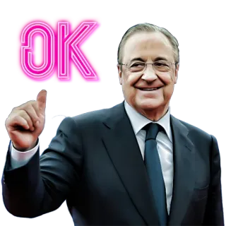 👍 Florentino Pérez OK sport, fußball, präsident, real madrid, ok telegram sticker