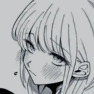 ❄️ anime girl, manga, cute, portrait, illustration telegram sticker
