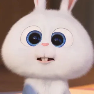 🧊 Snowball The Secret Life of Pets bunny, rabbit, animal, cute, pet telegram sticker