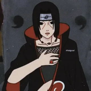 🤔 Itachi Uchiha Naruto @Saigrad аниме, Наруто, Итачи, Учиха, манга telegram sticker