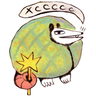 🧦 cccccc zwierzę, kreskówka, naklejka, ilustracja telegram sticker