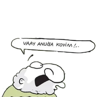 👀 VAAY ANUGA KOYIM!. 만화, 말풍선, 불쾌한, 표정 telegram sticker