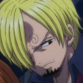 🎷 Sanji One Piece Anime, Kochen, Pirat, Blond, Raucher whatsapp sticker