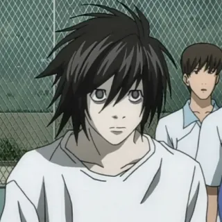 🍎 L Death Note L, Death Note, Anime, Mangá, Detetive telegram sticker