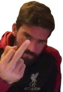 🖕 中指, 侮辱的, ジェスチャー, 人, リバプール telegram sticker