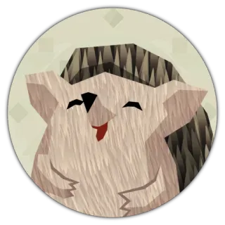 😶 hedgehog, animal, cute, sticker, mammal, wildlife telegram sticker
