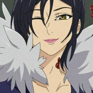 ✨ Merlin The Seven Deadly Sins Anime, Merlin, The Seven Deadly Sins, Waifu, Penyihir telegram sticker