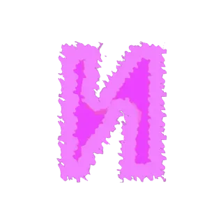 😻 chữ cái, bảng chữ cái, rune, màu tím telegram sticker