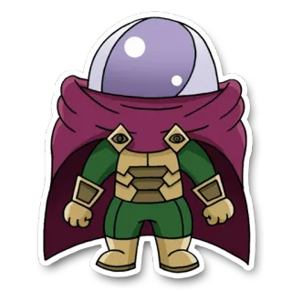 ⚗️ Mysterio Mysterio, Marvel, superhero, villain, comic book character, cartoon telegram sticker