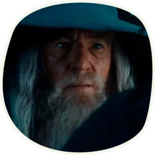 😐 Gandalf Lord of the Rings 마법사, 중간계, 판타지, 마법, 영화 telegram sticker