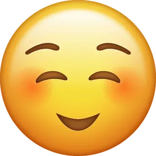☺️ emoji, smiley, blush, happy, face whatsapp sticker