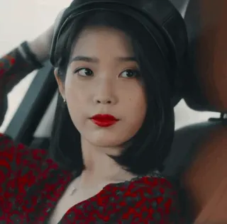 🍷 IU zangeres, actrice, Koreaans, beroemdheid, vrouw, mode telegram sticker