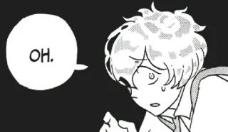 😥 OH. Manga, Comic, Schock, Überraschung, Sprechblase telegram sticker