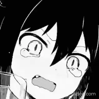 ✨ Anime, Manga, Triste, Piangere, Emozionale, Cartone animato telegram sticker