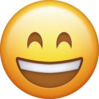 😄 emoji, smiley, happy, face, joyful, cheerful telegram sticker