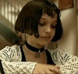 🎗 Matilda Léon: The Professional menina, criança, Matilda, fofo, filme, Leon, retrato whatsapp sticker