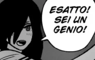 🧠 ESATTO!
SEI UN GENIO! anime, manga, italian language, genius, comic telegram sticker